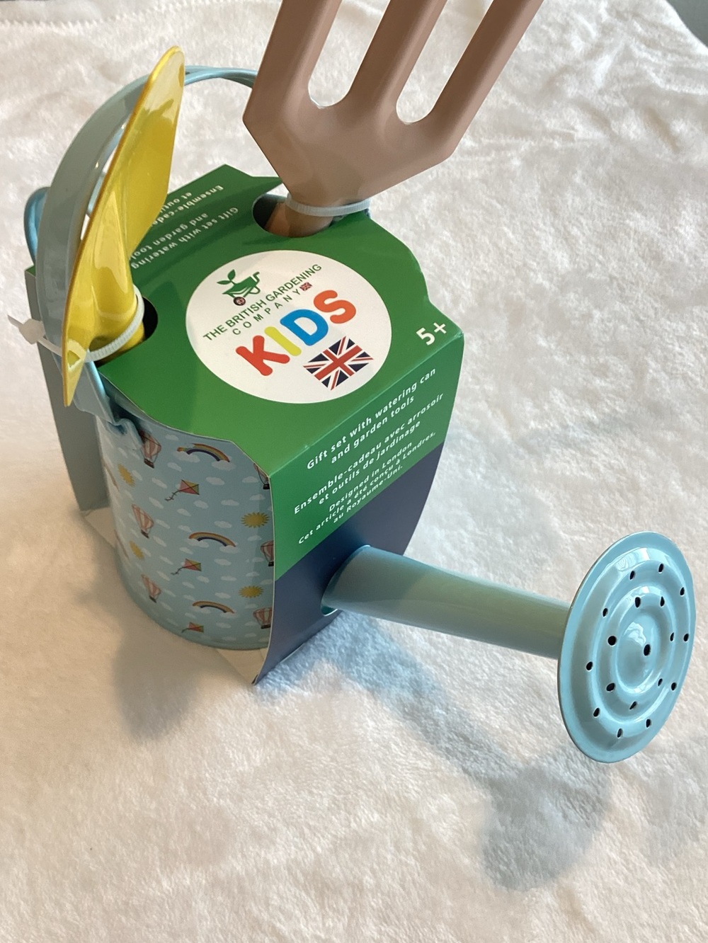🇬🇧British Gardening Company Watering Can and Tools Spade Rake Kids Gardening New